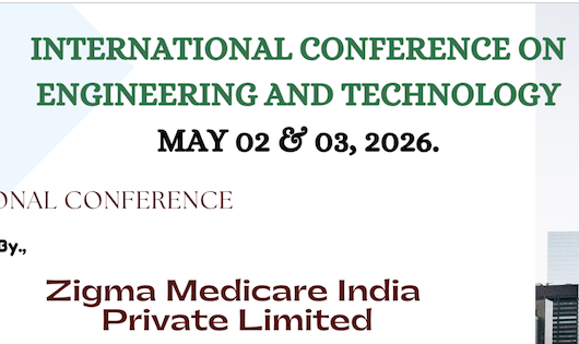 International Conference on Engineering and Technology 6th ICET-2026 online Poster